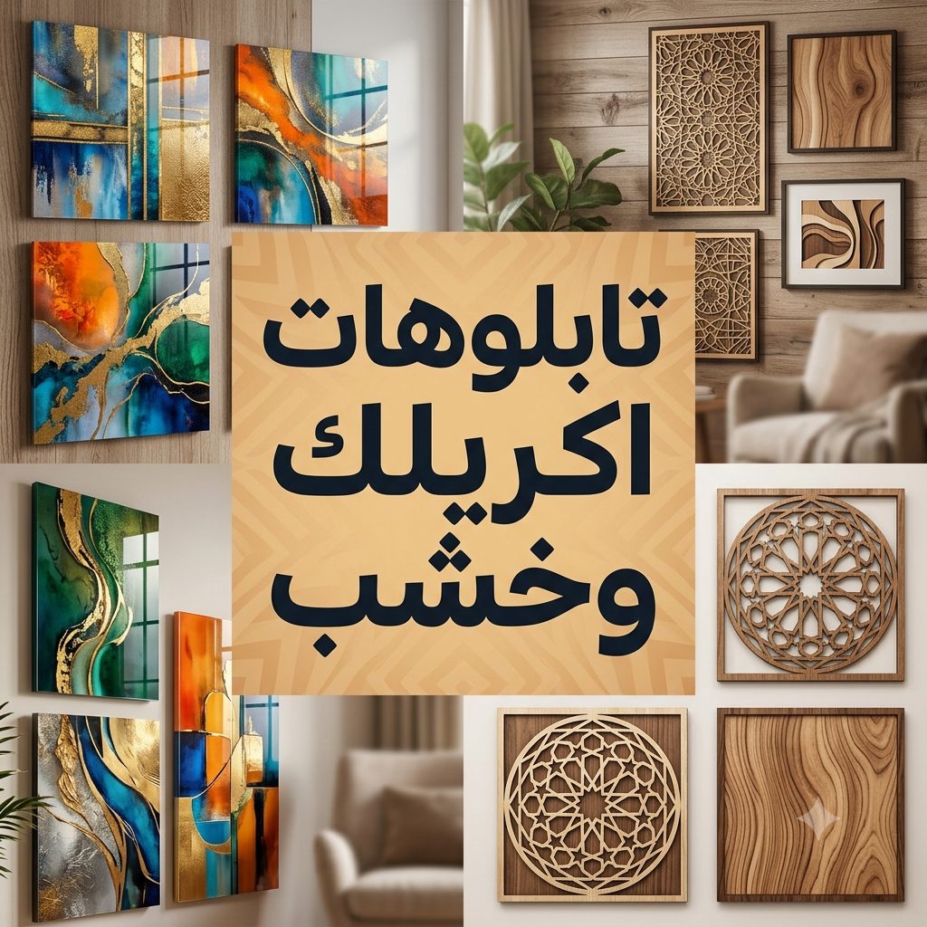 تابلوهات اكريلك وخشب